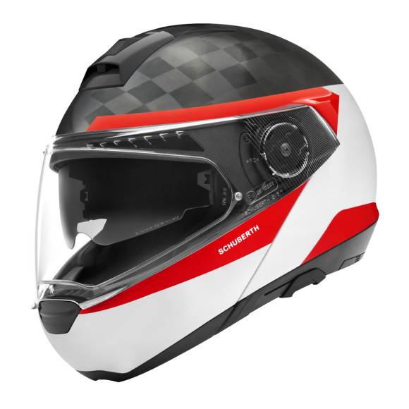 Vyklápěcí přilba SCHUBERTH C4 PRO CARBON Delta White