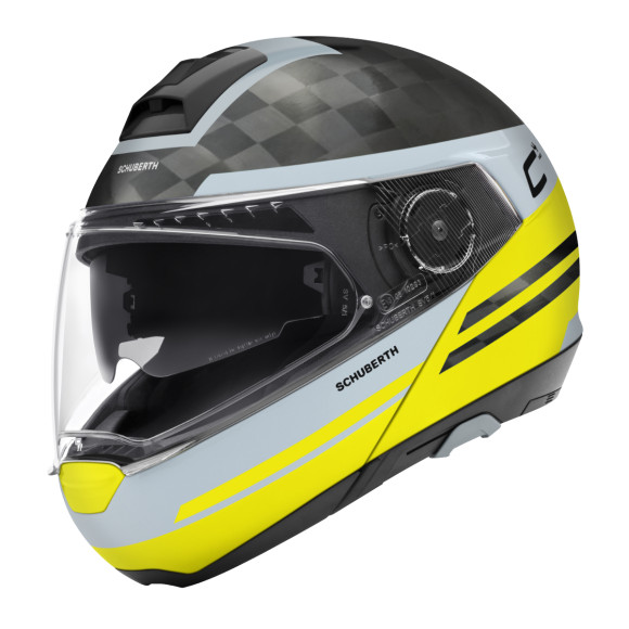 Vyklápěcí přilba SCHUBERTH C4 PRO CARBON Tempest Yellow