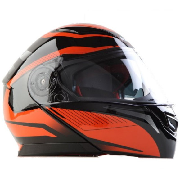 Vyklápěcí přilba MAXX FF950 black/fluo orange